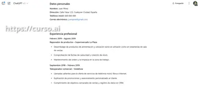Corrige tu Currículum