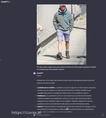 Critica una vestimenta o una habitación