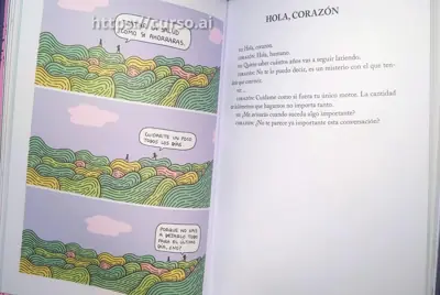 Resume una página de un libro