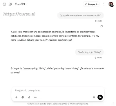 Practica idiomas con tu voz