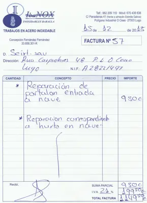 De facturas a Excel